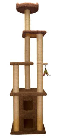 Family Cat Two Story Cat Condo with Sky Lookout