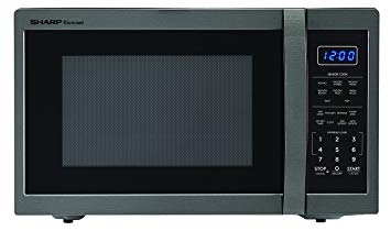 Sharp Microwaves ZSMC1452CH Sharp 1,100W Countertop Microwave Oven, 1.4 Cubic Foot, Black Stainless Steel