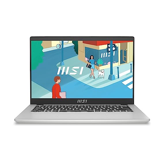 MSI Modern 14, Intel 13th Gen. i3-1315U, 36CM FHD 60Hz Laptop (8GB/512GB NVMe SSD/Windows 11 Home/Intel UHD Graphics/Urban Silver/1.4Kg), C13M-438IN