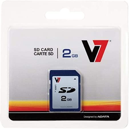 V7 VASD2GR-1N 2GB Secure Digital SD Card - Store / transportphotos, video and data