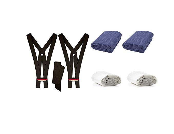 Shoulder Dolly NP8500-MK Ready Lifter Moving Kit Nielsen Products Moving Kit - From The Makers of The - Includes Ready Lifter, 2 Moving Blankets, 1 King/Queen Mattress Bag, 1 Medium Sofa/Chair Bag - Necessary & Essential Supplies for Moving, Lifting, New Home, Apartment, Renter, Homeowner, Dorm Rooms, Professional Movers, All In One Kit For Men, Women, & All Who Need help with Their move