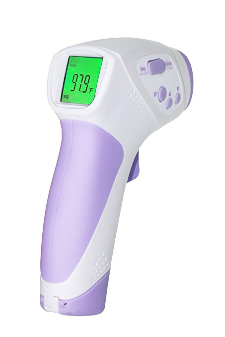 Non-contact Infrared Thermometer Ultra Fast & Accurate Digital Infrared Thermometer Medical Forehead and Ear Thermometer for Baby Adult and Child