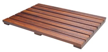 Handcrafted Teak Bath Mat with Mold Resistant Protection For A Luxury Spa Experience In or Out of the Shower