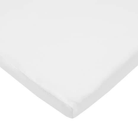 TL Care 100% Natural Cotton Value Jersey Knit Fitted Cradle Sheet, White, Soft Breathable, for Boys and Girls