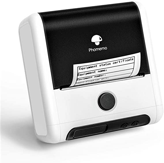 Phomemo-M200 Label Maker White -3 Inch 80mm Bluetooth Thermal Label Printer for Android & iOS System for Labeling, QR Code, Barcode, Mailing, Images and More Use for Small Business,Retailing