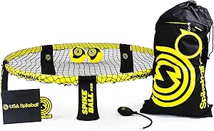 Spikeball Pro Kit (Tournament Edition) - Includes Upgraded Stronger Playing Net, New Balls Designed to Add Spin, Portable Ball Pump Gauge, Backpack