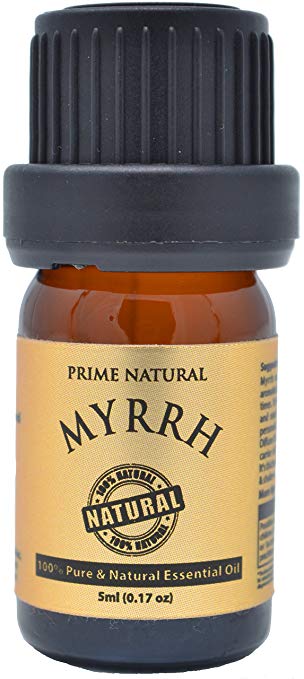 Myrrh Essential Oil 5ml / 0.16oz - Commiphora Myrrha - 100% Natural Pure Undiluted Therapeutic Grade for Aromatherapy Scents Diffuser Skincare Anti Aging Calming Peace Spiritual