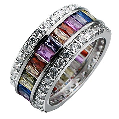 HERMOSA Morganite Topaz Garnet Amethyst Ruby Aquamarine 925 Sterling Silver Ring