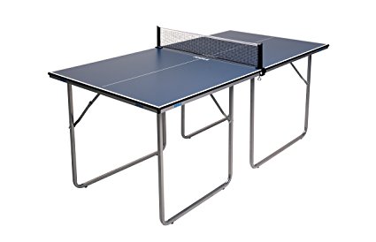 JOOLA Midsize Compact Table Tennis Table Great for Small Spaces and Apartments – Multi-Use Free Standing Table - Compact Storage Fits in Most Closets - Net Set Included - No Assembly Required!