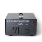 ELC T-2000 2000-Watt Voltage Converter Transformer - Step UpDown - 110V220V - Circuit Breaker Protection