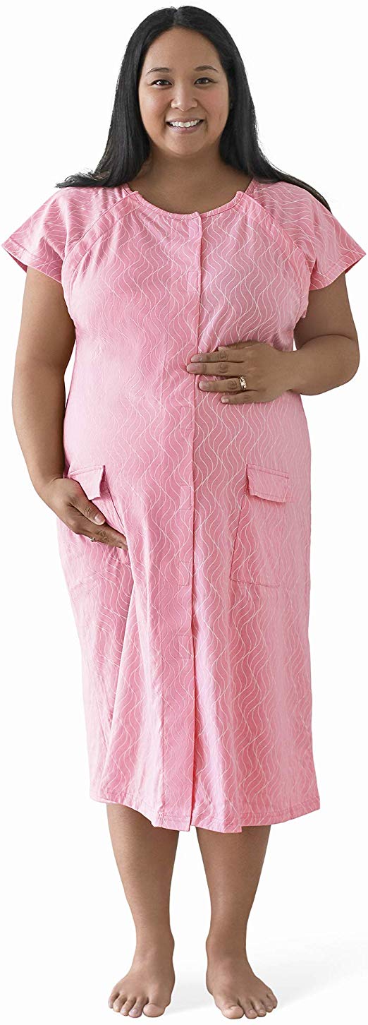 The Bravely Labor and Delivery Gown - Perfect Hospital Bag Gown for Maternity/Nursing/Labor