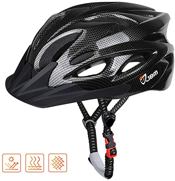 JBM Adult Cycling Bike Helmet Specialized for Men Women Safety Protection CPSC Certified (18 Colors) Adjustable Lightweight Helmet