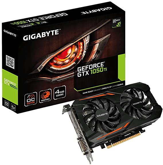 Gigabyte GeForce GTX 1050 Ti Windforce OC Edition 4G Carte Graphique