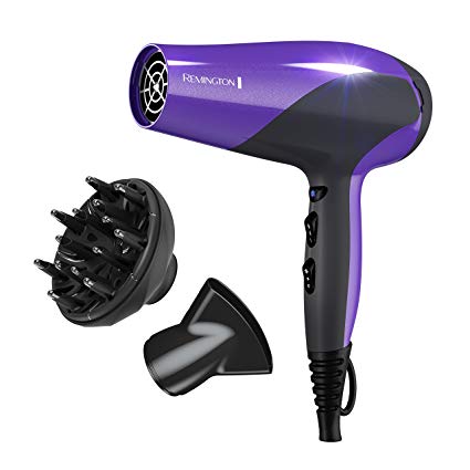 Remington D3190 Damage Protection Hair Dryer with Ceramic   Ionic   Tourmaline Technology, Purple