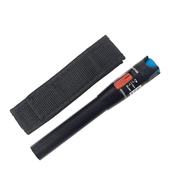 ipolex Visual Fault Locator (VFL), Red Light Pen 10mW Fiber Optic Cable Tester Meter with 2.5mm Connector 10KM