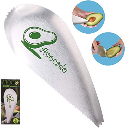 Avocado Slicer, Stainless Steel 3 in 1 Avocado Slicer Tool! Slice, Pit and Scoop Avocados Safely and with Ease! Perfect for Avocado Toast and Guacamole! Stainless Steel
