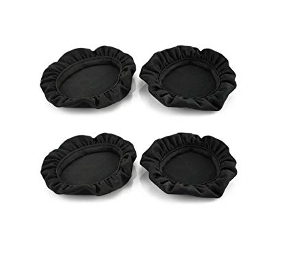VEVER 2 Pairs Black Stretchable Washable Earcup Cover Fabric Headphone Cover for Most On Ear Headphones with 7~9cm Earpads
