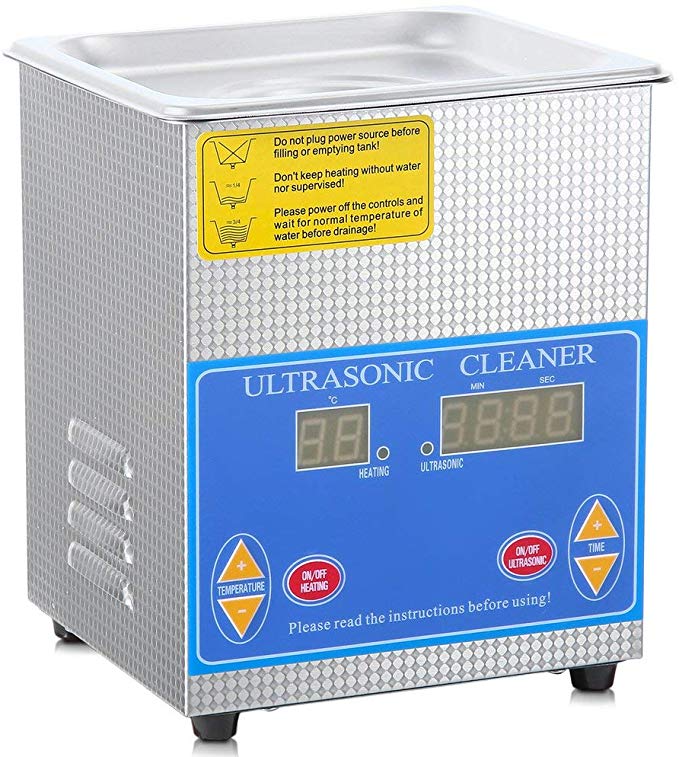 Ultrasonic Cleaner Commercial and Jewelry Ultrasonic Cleaner with Heater and Digital Control (1.3L)