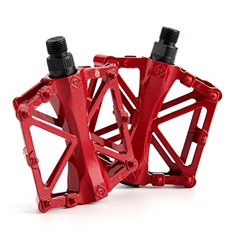 Chollima Aluminum Alloy Bicycle Pedals Road Bike Pedals for BMX MTB Cycling 9/16 Inch