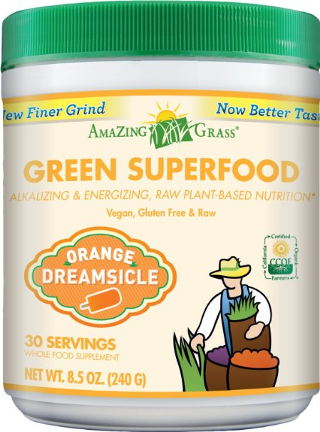 Amazing Grass Green Superfood Orange Dreamsicle, 30 Servings, 8.5 Ounces