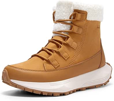 NORTIV 8 Women's Winter Boots Ankle Waterproof Lightweight Snow Sneaker Boots