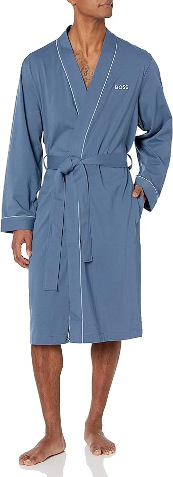 BOSS mens Cotton Kimono Robe