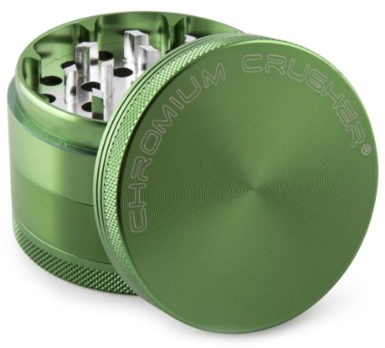 Chromium Crusher 2.2 Inch 4 Piece Tobacco Spice Herb Grinder - Green