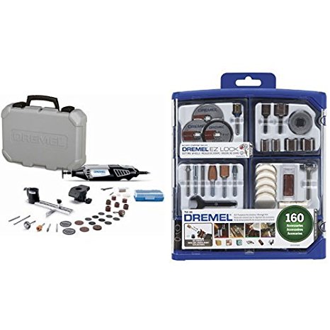 Dremel 4000-2/30 Rotary Tool Kit with 160-Piece All-Purpose Rotary Accessory Kit