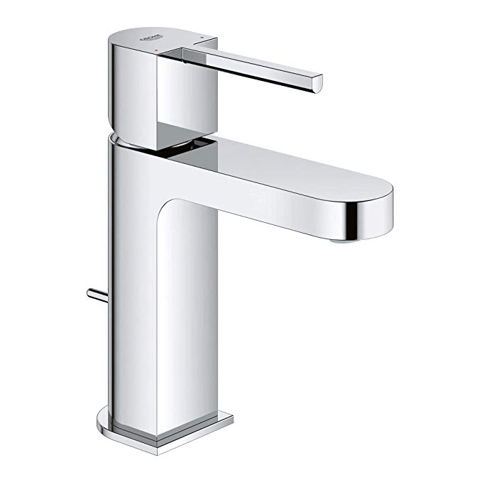 GROHE 33170003 Plus Single-Handle Bathroom Faucet S-Size, Starlight Chrome