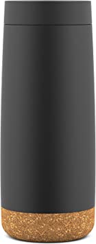 Ello Cole Vacuum Insulated Stainless Steel Water Bottle with Slider Lid, 16 oz, Grey