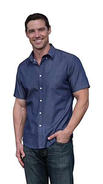 The Best Shirt Ever - Stainproof, Waterproof, Sweat-wicking Men's Button Down Short Sleeve