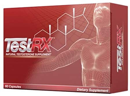 TESTRX Natural Testosterone Supplement - 120 Capsules