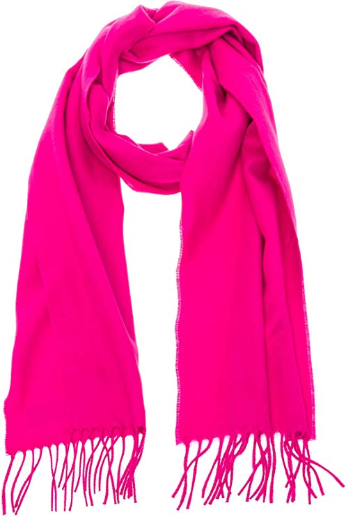 100% Cashmere Wool Scarf - Super Soft 12" x 64.5" Shawl Wrap w/Gift Box for Women and Men