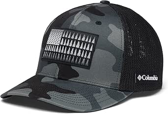 Columbia Unisex-Adult Tree Flag Mesh Ball Cap - High Crown