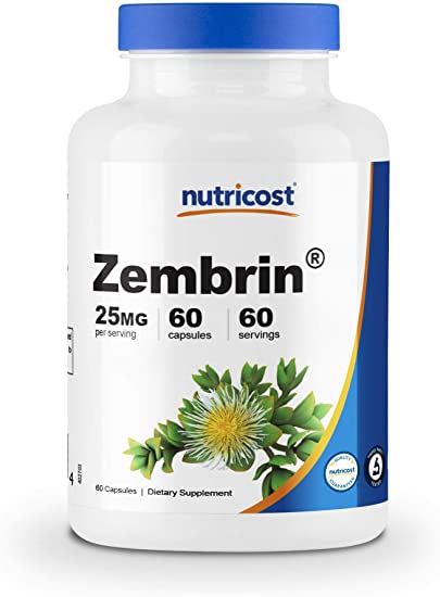 Nutricost Zembrin 25mg, 60 Capsules - Vegetable Capsules, Non-GMO, Gluten Free