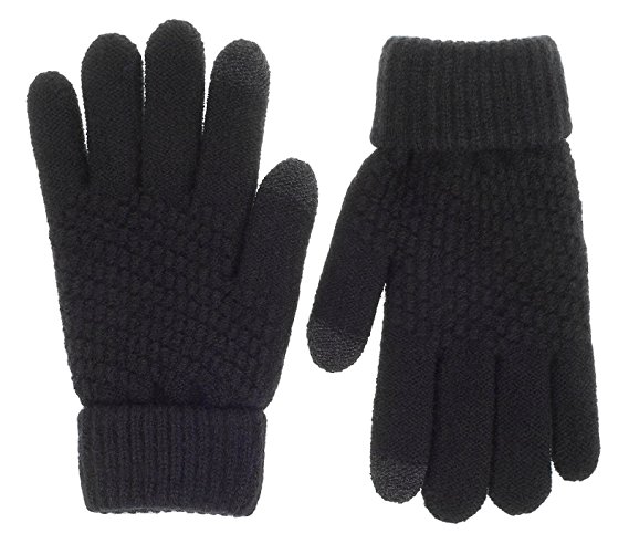 Knolee Men&Women NEW Gloves Screen Warmer Winter Knitted Twist Thick Gloves