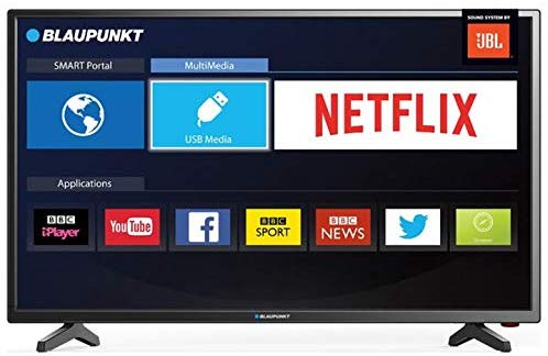Blaupunkt BLA-32/138M-GB-11B4-EGPX-UK 32 Inch HD Ready LED Smart TV with Freeview HD, 3 x HDMI, Scart and USB Record