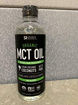 Organic MCT Oil derived from ONLY Coconut- 32oz | Great in Keto Coffee,Tea, Smoothies & Salad Dressings | Non-GMO Project Veified & Vegan Certified (Unflavored)(Twin Pack 2x20oz Bottle）