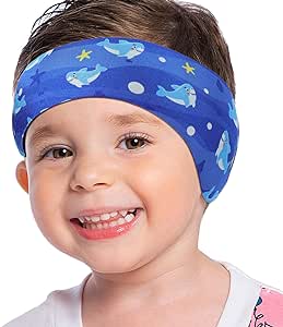 MoKo Swimming Headband for Kids & Adults, Cute Swimmers Headband Ear Band Waterproof Ear Protection Band (S Size for Kids Age 1-3, M Size for Kids Age 4-17, L Size for Kids Age 18  and Adults)