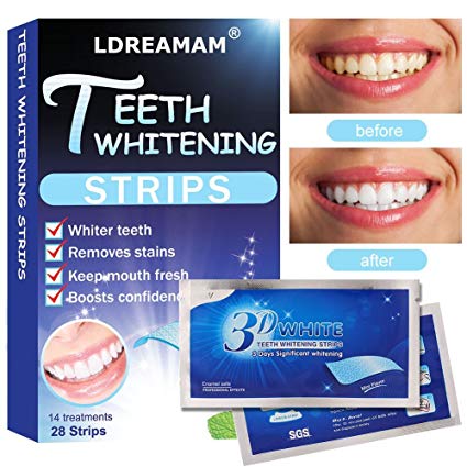 Teeth Whitening Strips,Teeth Bleaching,Teeth Whitening Kit - Remove Teeth Deep And Surface Stains - 56 Pcs 14 Treatments For Teeth Care,Mint Flavor