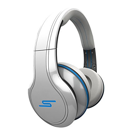 STREET by 50 Cent Wired Over-Ear Headphones- White by SMS Audio (Discontinued by Manufacturer)