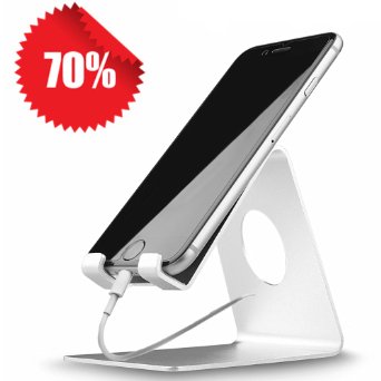 Lamicall S1 Aluminum Cell Phone Stand For : All Smartphone - Silver