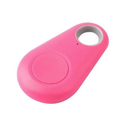 Eachbid Smart Finder Bluetooth Locator Pet Tracker Alarm Wireless Anti-lost Sensor Remote Selfie Shutter Seeker for Kids Bag Wallet Keys Car SmartPhone Rose Red