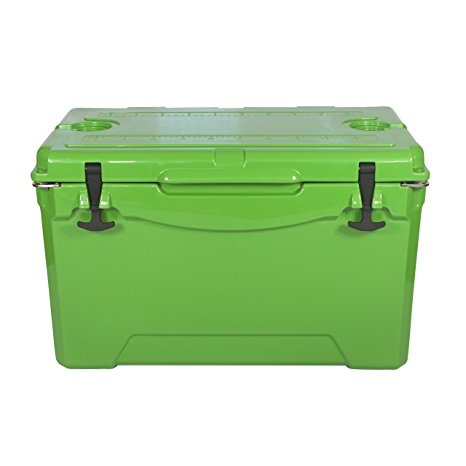 Outback 50 Quart Waterproof Cooler / Heavy Duty High Performance Outdoor Recreation / Commercial Grade Insulation Portable Airtight Ice Chest (Forest Green Rotomolded)