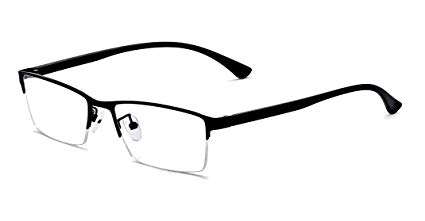 ALWAYSUV Half Frame Clear Lens Business Glasses Prescription Optical Glasses Frame