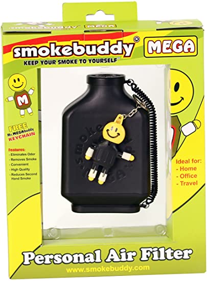 Smoke Buddy 0161-BLK Mega Personal Air Filter, Black