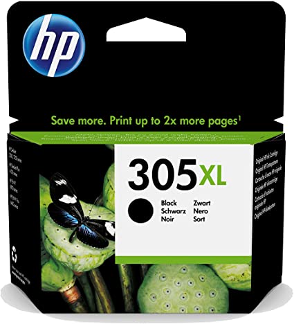 HP 3YM62AE 305XL High Yield Original Ink Cartridge, Black, Single Pack