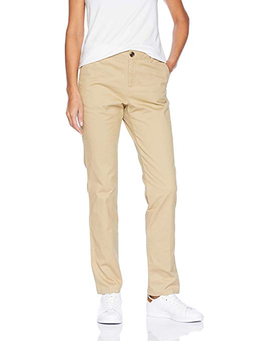 Amazon Essentials Women's Straight-Fit Stretch Twill Chino Pant