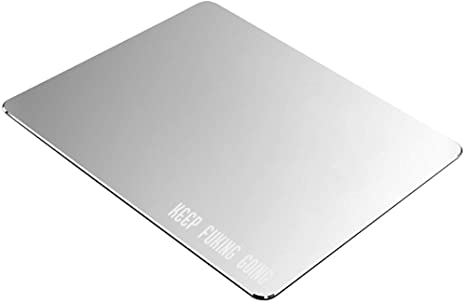 Aluminum Metal Mouse Pad, Portable Magic Mouse Mat Birthday Gifts for Men Women Boys Girls
