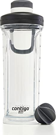 Contigo Fit Shake & Go 2.0 Tritan Shaker Bottle, 28 oz., Salt with Sake